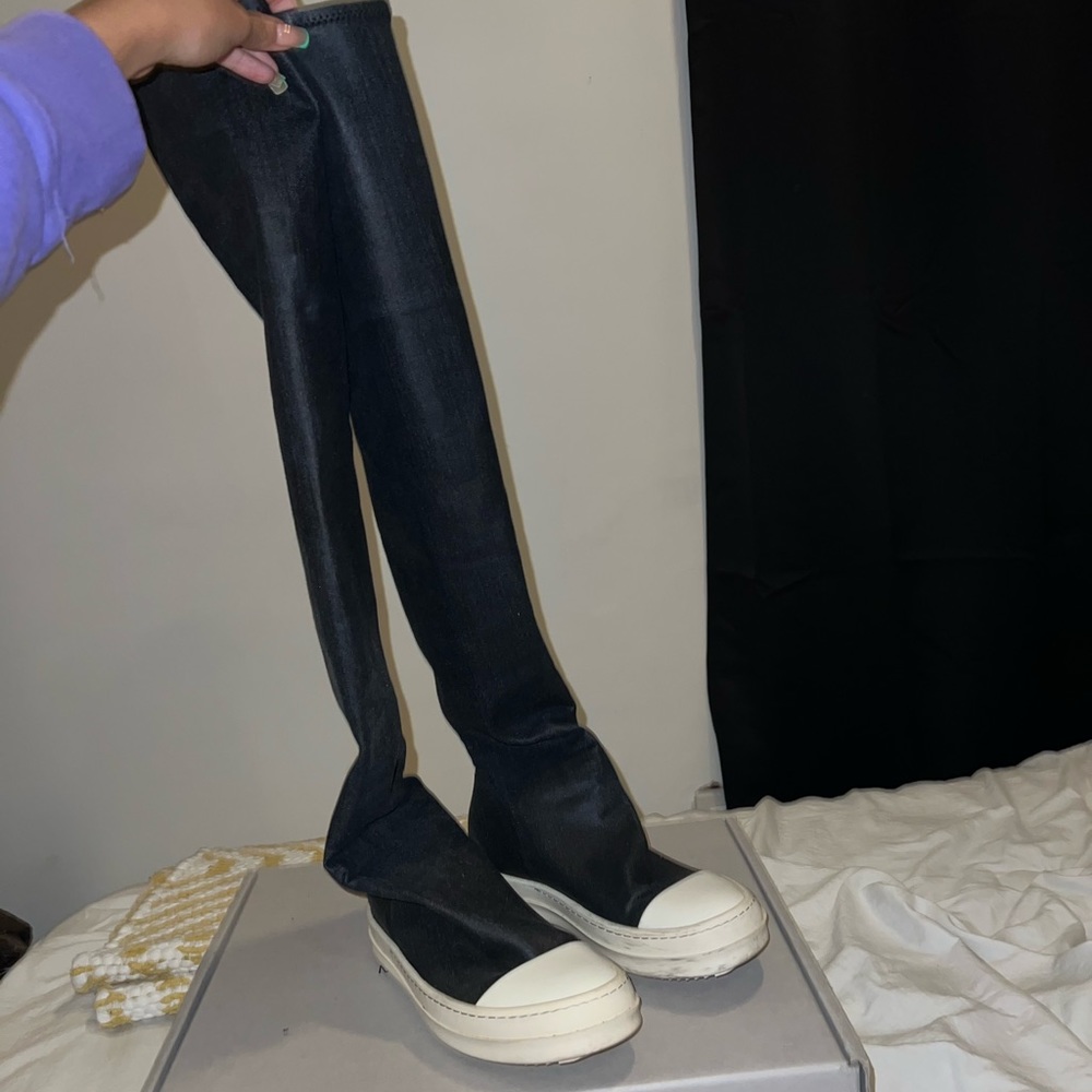 Rick Owens Drkshdw Knee High Sock Sneakers